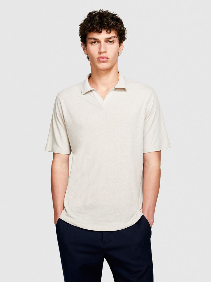 Regular fit polo - men's polos - Beige | Sisley image number 4